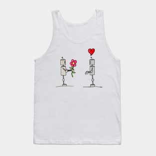 Flower and Heart Tank Top